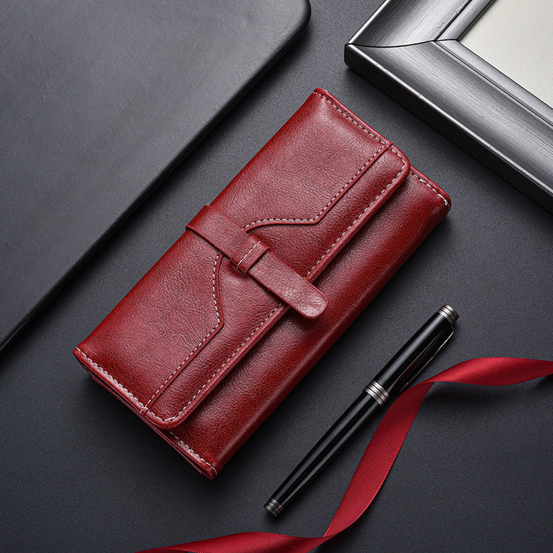 Good-looking Fashion Wallet Long Large-Capacity Wallet Ladies New Japanese and Korean Style Zipper Multifunctional Clutch