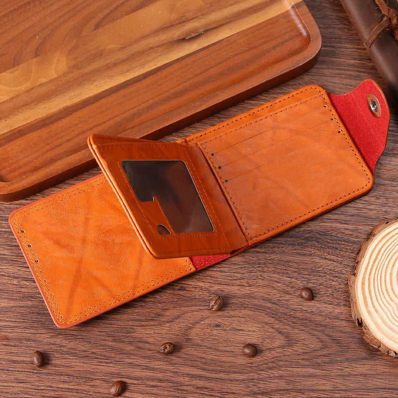 Men's Lightweight PU Wallet with US Dollar Design, Vintage Embossed Pattern, Multi-Card Slot, Durable and Scratch-Resistant
