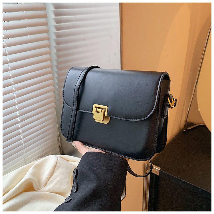 New Fashion Women's Cross-Body Bag Exquisite Design High Textured Pu Material Everyday Joker Practical Small Square Bag