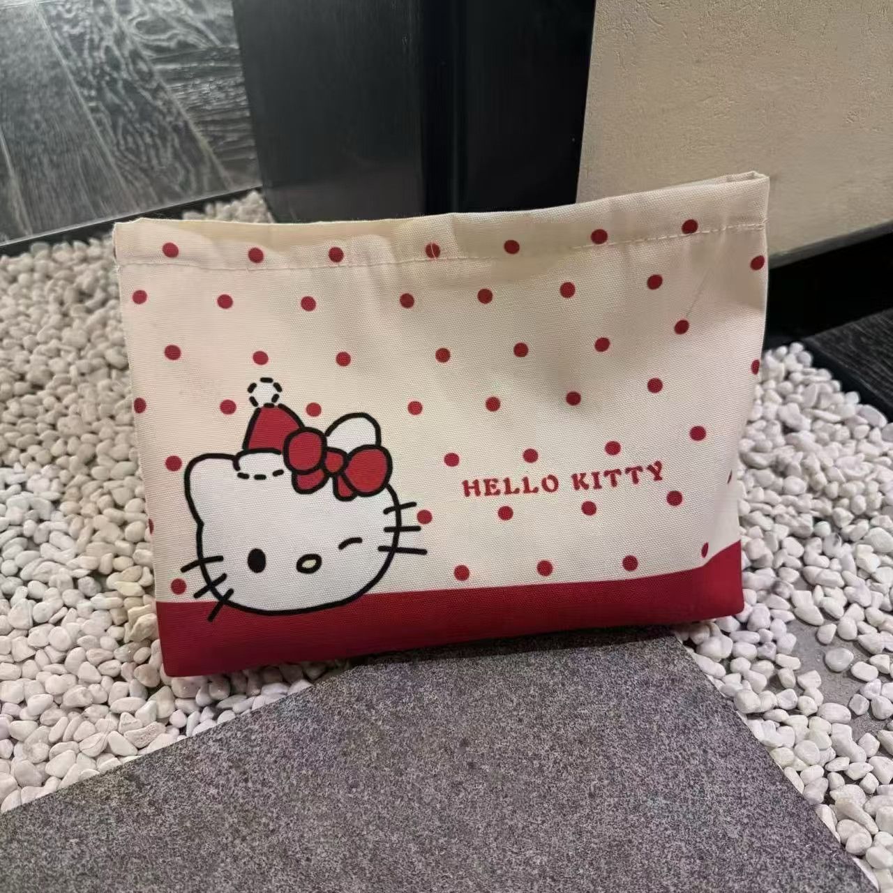New Kitty Cosmetic Bag Wash Portable Liner Storage Coin Purse Cute Student Bag