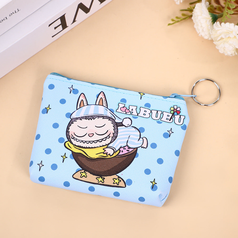 Korean Style Cute Student Cartoon Small Wallet Coin Purse Storage Macaron