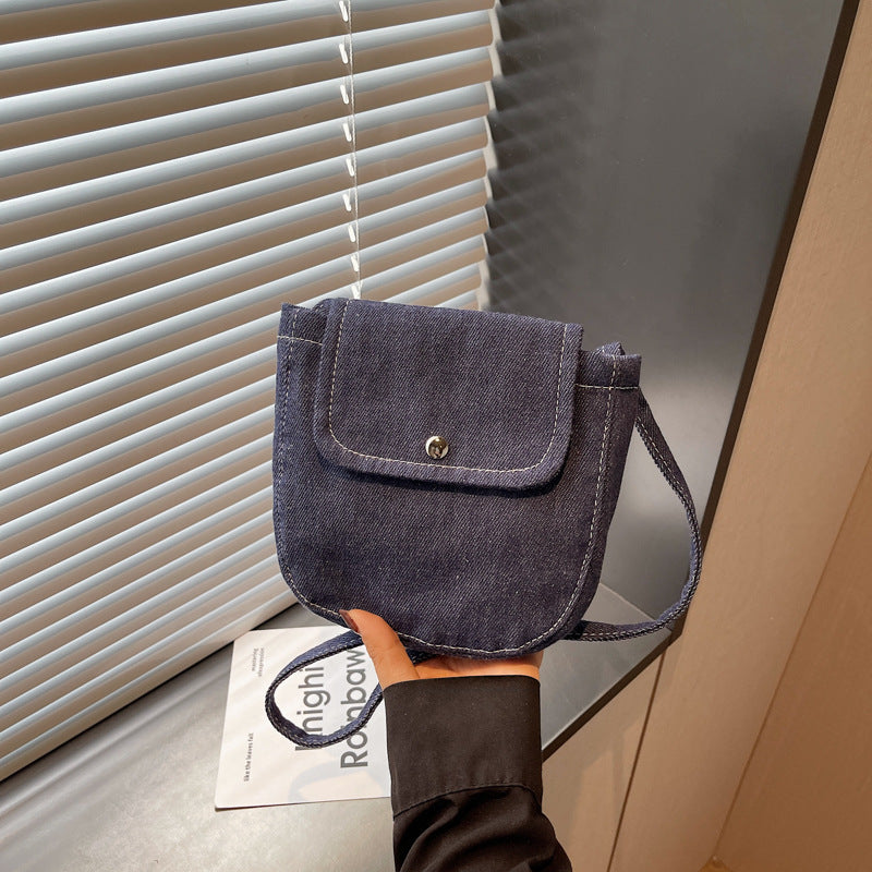 Denim Bag Women's New Fashion All-Match Shoulder Bag Super Popular Commuter Crossbody Bag