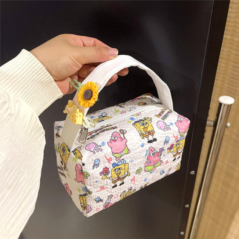 Women's Portable Makeup Wash Bag Large Capacity Three-Dimensional Portable Design Travel Storage Multifunctional Practical