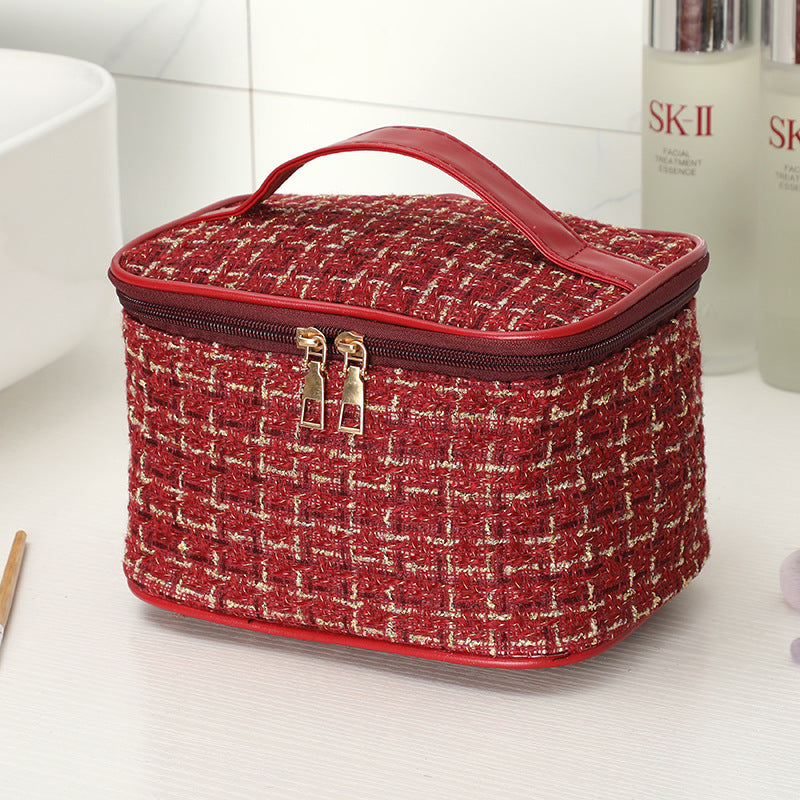 Women's Portable Large Capacity Cosmetic Bag Travel Toiletry Storage Artifact Simple Fashion Good-looking Multifunction Storage Bag