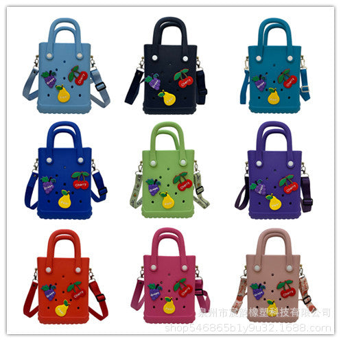 Eva Shoulder Strap New Jelly Bag Hole Basket Cute Mini Beach Storage Bag