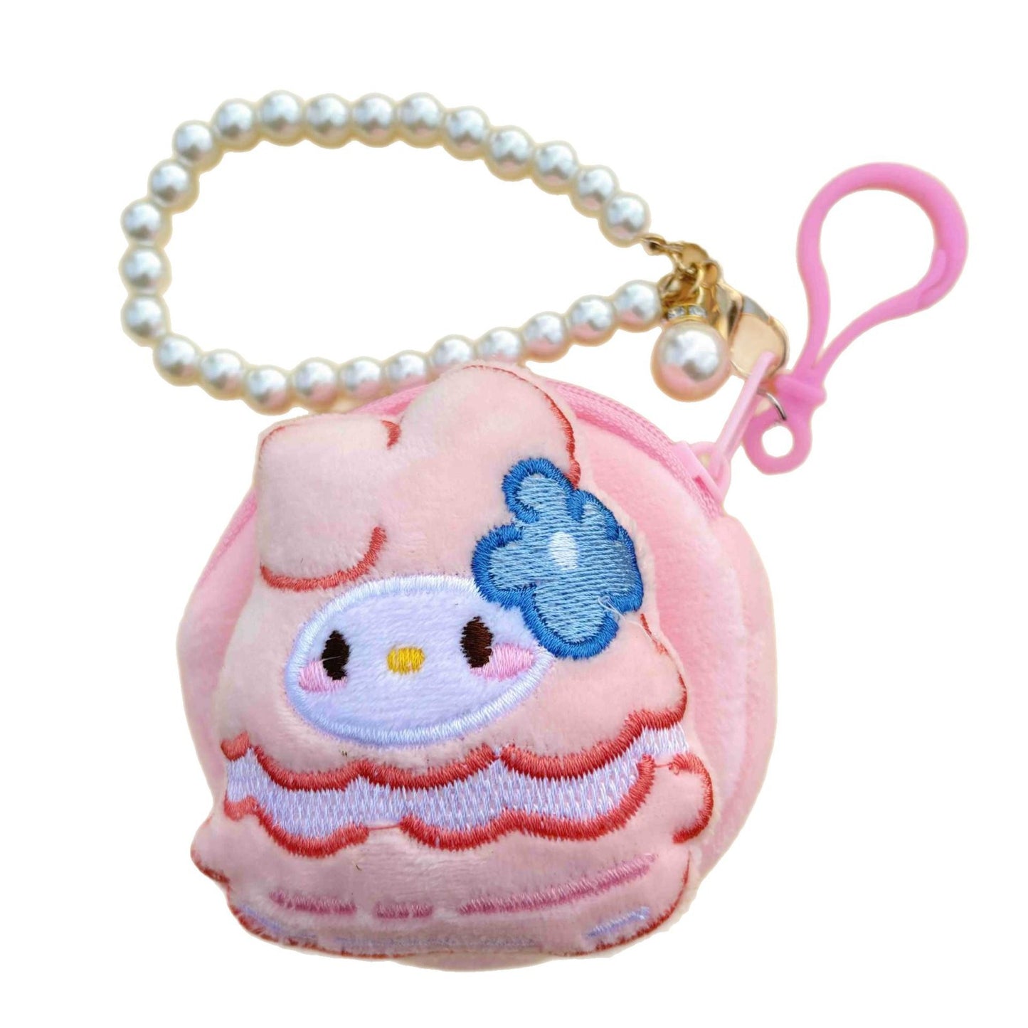 New Cute Cartoon Plush round Coin Purse Colorful round Coin Purse Storage Earphone Bag Small Gift