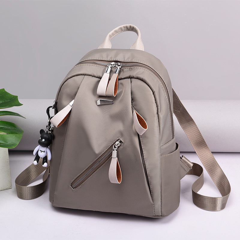 Backpack Men's and Women's Fashion Street Trend Oxford Cloth Middle School Student Schoolbag Backpack