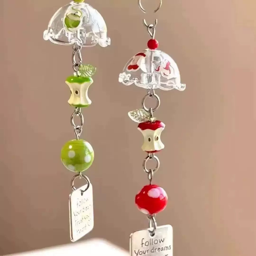 Jasmine maple leaf ginkgo wind chimes pendant phone case charm bag camera keychain lanyard