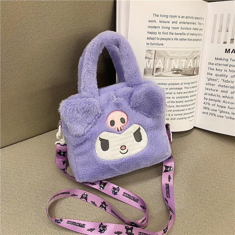 New Cartoon Cute SpongeBob Doll Crossbody Bag Cinnamoroll Babycinnamoroll Girl Plush Toy Bag