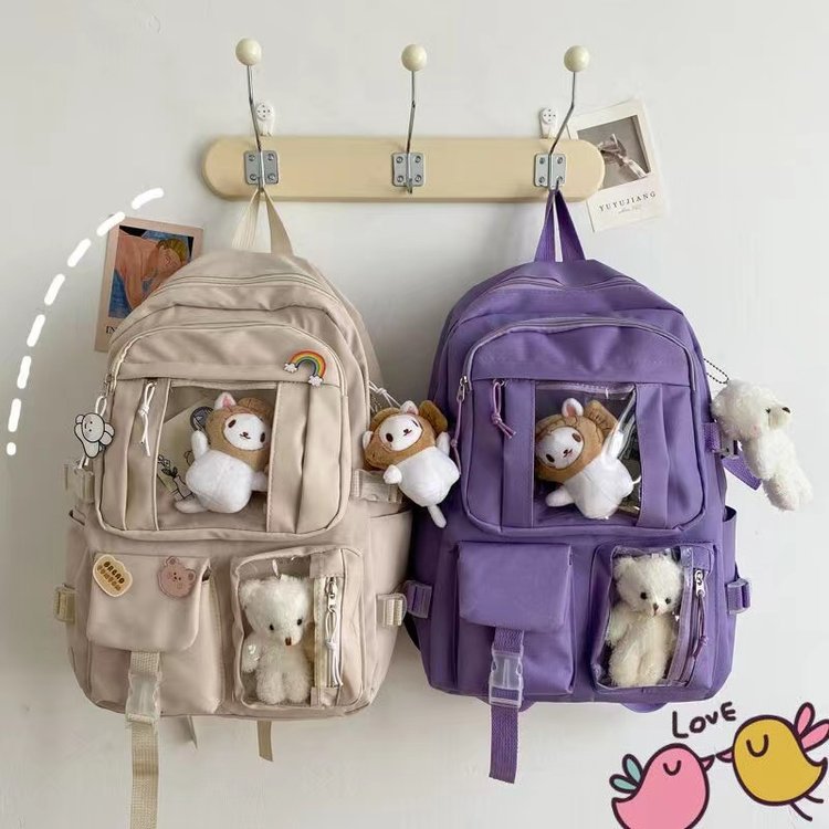 Cute Korean Style Backpack Student Everyday Joker Lightweight Backpack