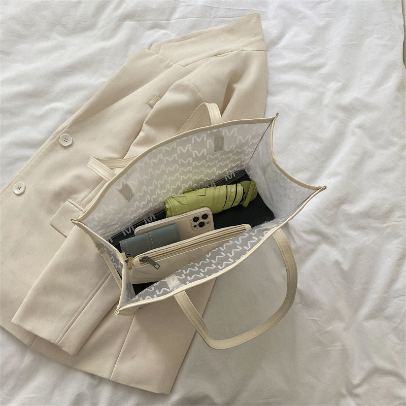 Large Capacity Transparent Bag for Women Summer New Trendy All-Matching Western Style Fashion Shoulder Bag