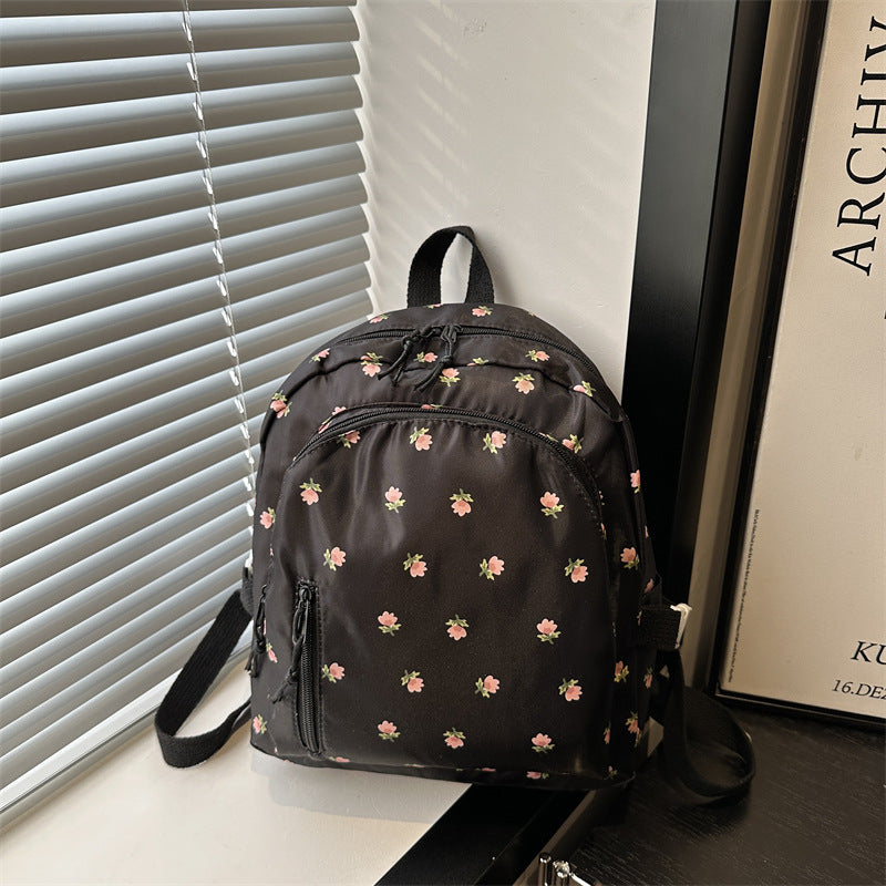 Women's Backpack New Flower Printing Backpack Leisure Stylish and Lightweight Students Daily Class Travel Backpack