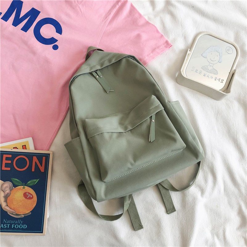 Minimalist Campus Backpack for Students with Waterproof Canvas, Large Capacity and Comfortable Padded Straps
