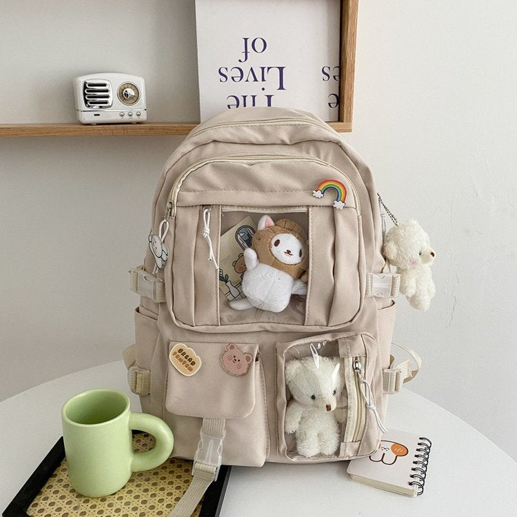 Cute Korean Style Backpack Student Everyday Joker Lightweight Backpack