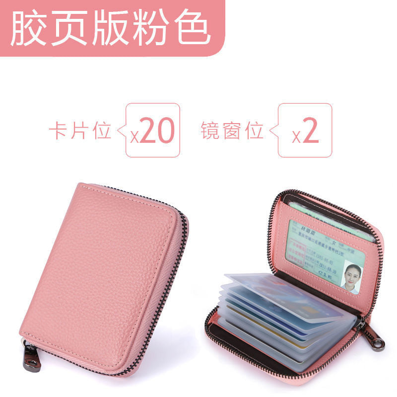 Cute Cartoon Bear Wallet with Multiple Card Slots and ID Window for Daily Use