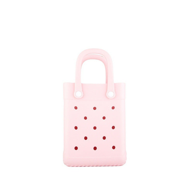 Cute Croc-Style Mini Shoulder Bag with Adjustable Strap for Women, Fashionable and Trendy Everyday Accessory
