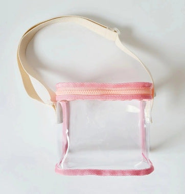 Cute Transparent Kids Shoulder Bag for Swimming, Snacks, Toys & Daily Use - Waterproof PVC Design