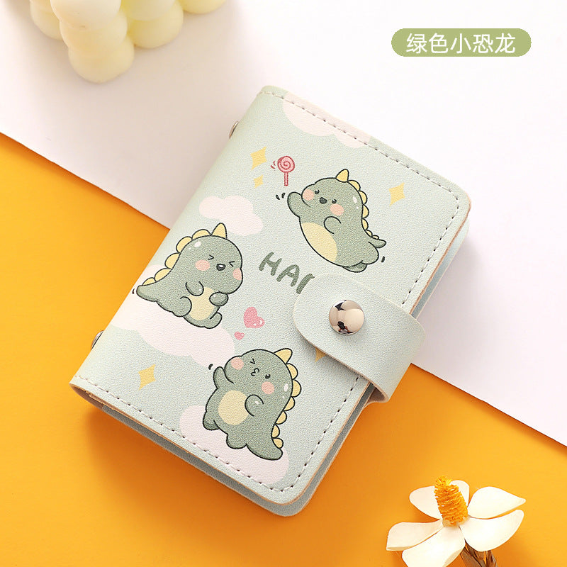 New Cartoon Cute Card Holder Large Capacity Multiple Card Slots Mini Small Cute Lady Anti-Degaussing Certificate Holder