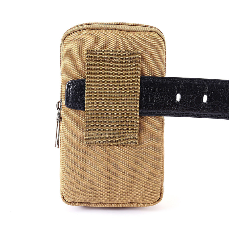 Mobile Phone Bag Men's Waist Bag Multi-Functional 6.8-Inch Wear Belt Construction Site Work Wear-Resistant Mobile Phone Bag