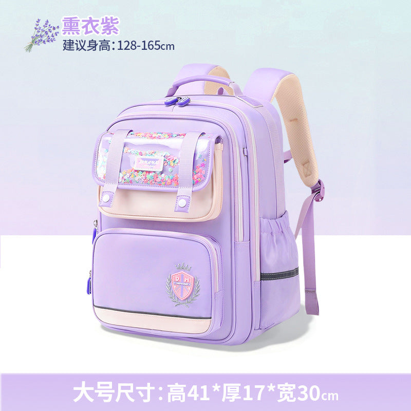 2026 New Kids Backpack for Grades 1-6, Lightweight & Ergonomic Design with Large Capacity, Breathable and Waterproof Oxford Fabric, British Style School Bag with Pencil Case and Study Bag Set