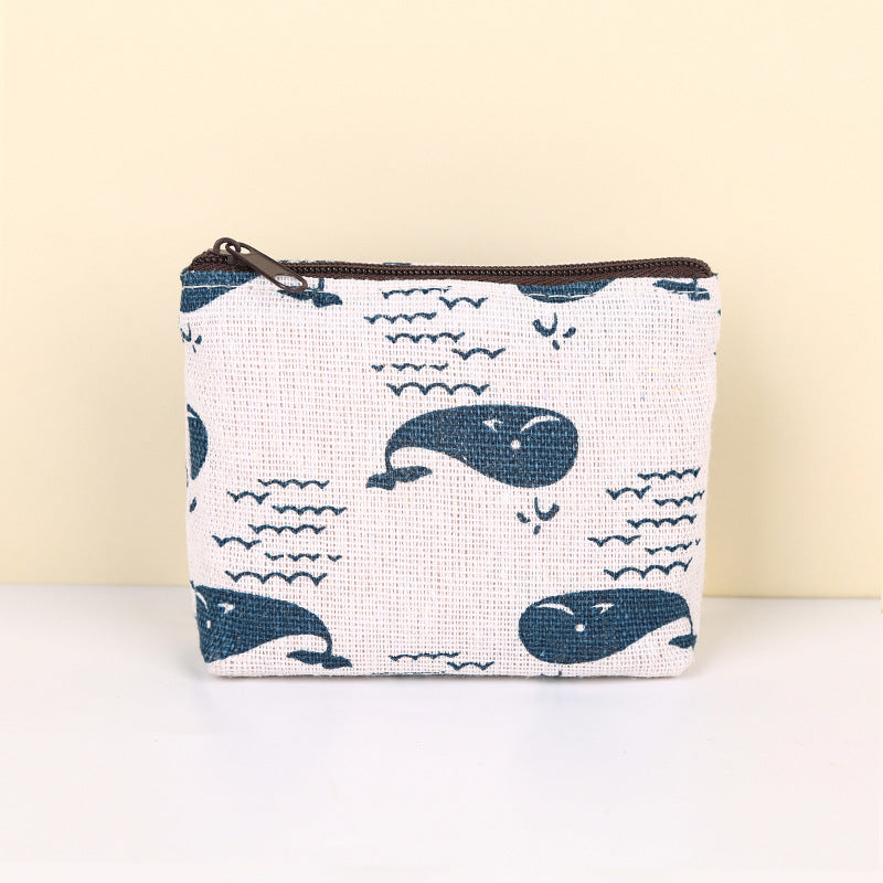 Cartoon Cute Coin Purse Coin Storage Bag Student Travel Portable Girl Napkins Dispenser Bag