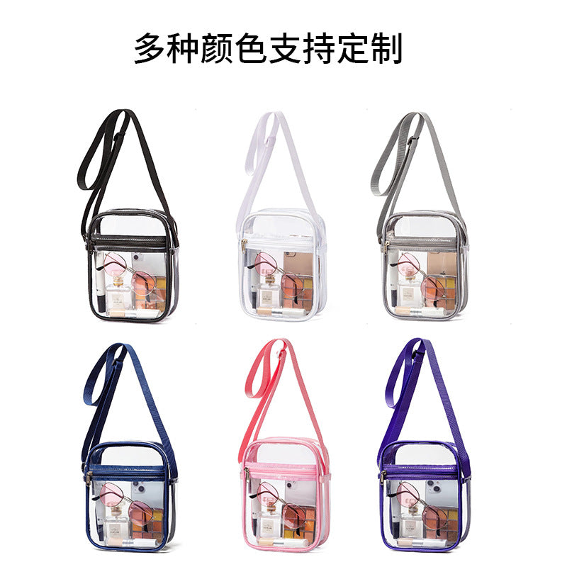 Transparent Waterproof PVC Shoulder Messenger Bag Mobile Phone Storage Outdoor Activities Universal