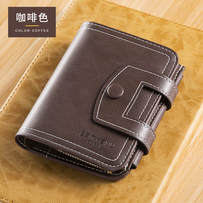 Good-looking Men's Short Wallet New Simple Driver's License Wallet Fashion Brand Youth Wallet