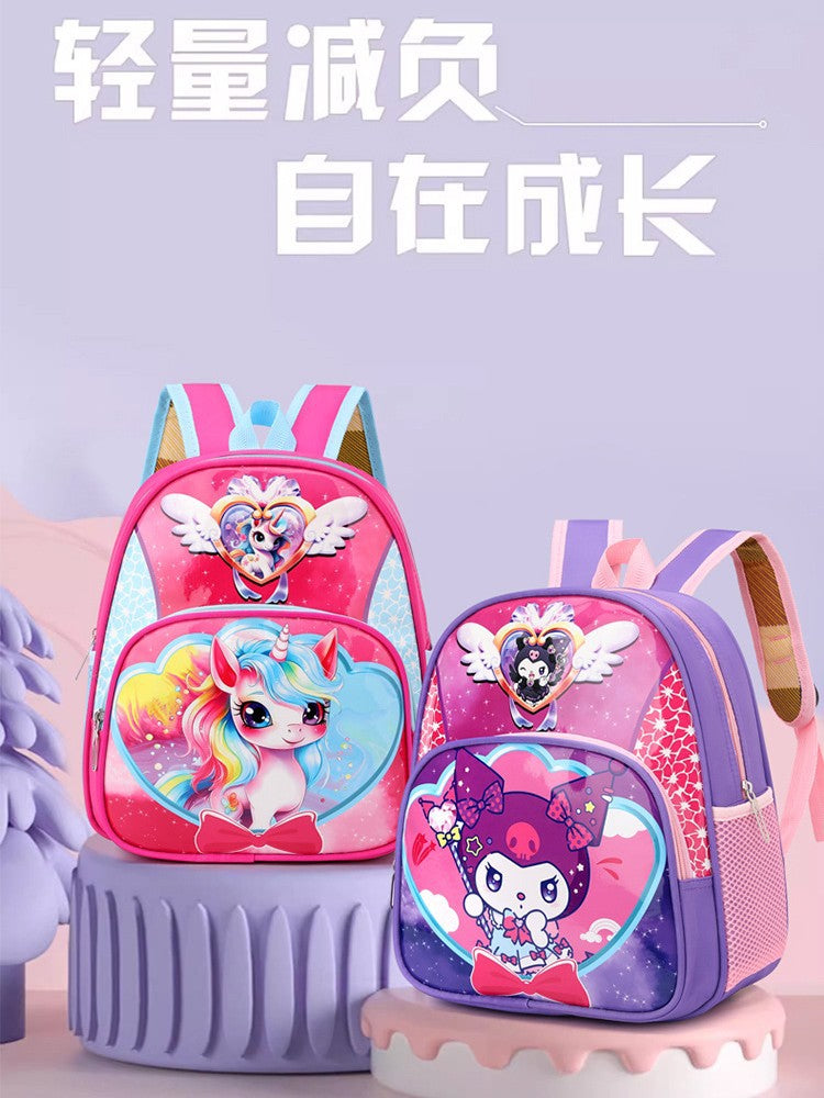 New Spider-Man Cartoon Kid's Small Schoolbag Labubu Boys and Girls Kindergarten Backpack Super Light and Burden-Free