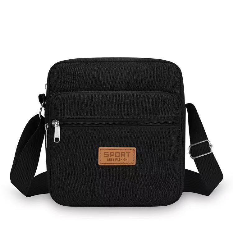 Fashionable Nylon Shoulder Bag with Multiple Pockets for Men and Women, Perfect for Daily Commute and Travel