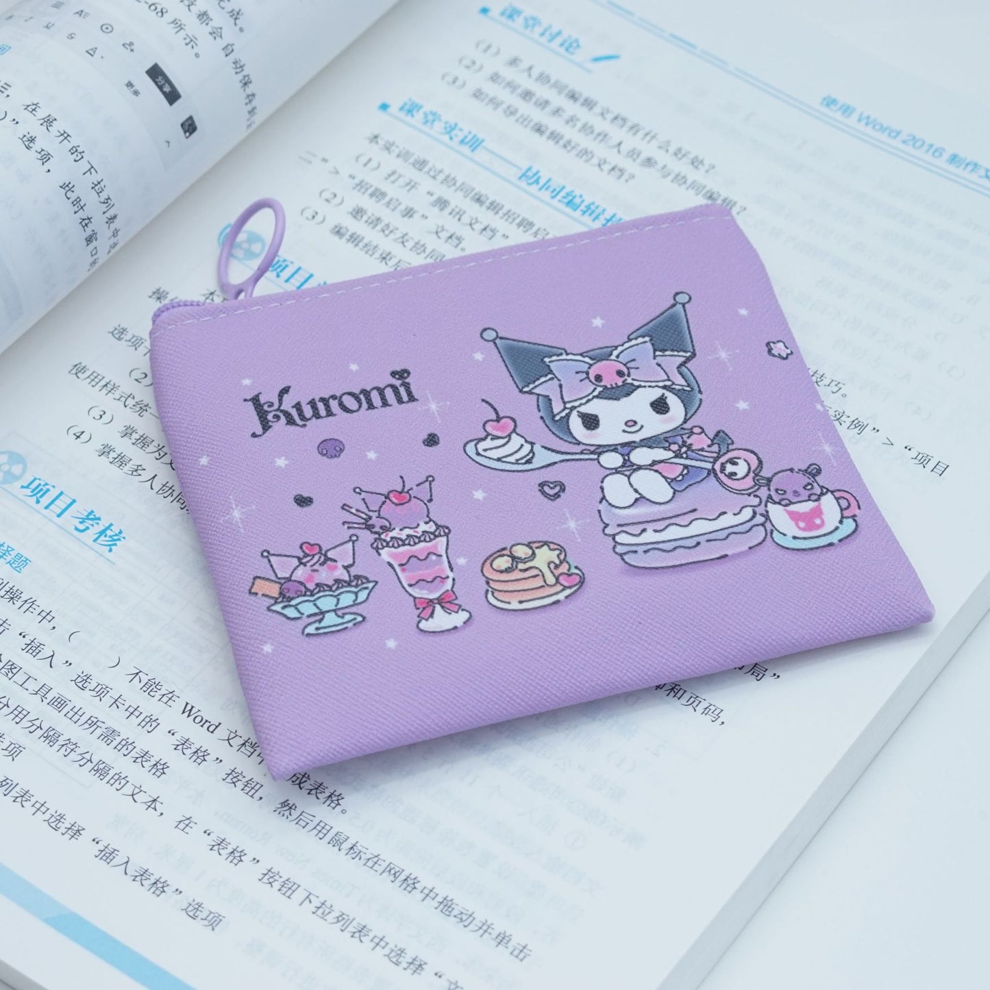 Cute My Melody Mini Wallet for Kids and Students with Drawstring Design and Cartoon Print