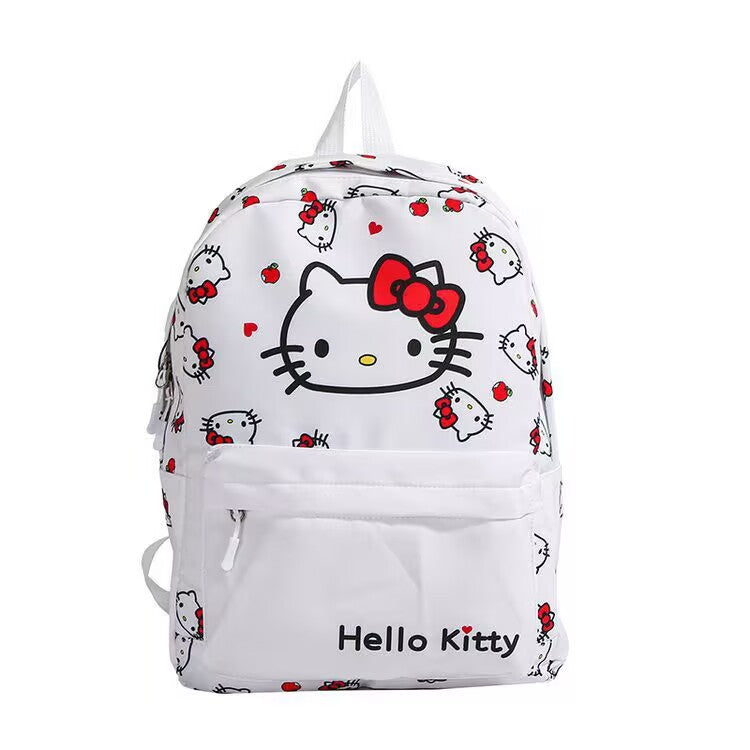 Cute Hello Kitty Backpack Student Schoolbag Lightweight Oxford Cloth Printing Design Comfortable Backpack for Women