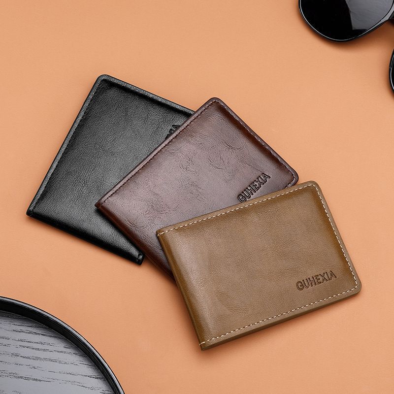 Retro Leather Driving License Leather Case Men's Multi-Functional Certificate Card Holder Motor Vehicle Card Holder Ultra-Thin Driving License Clip