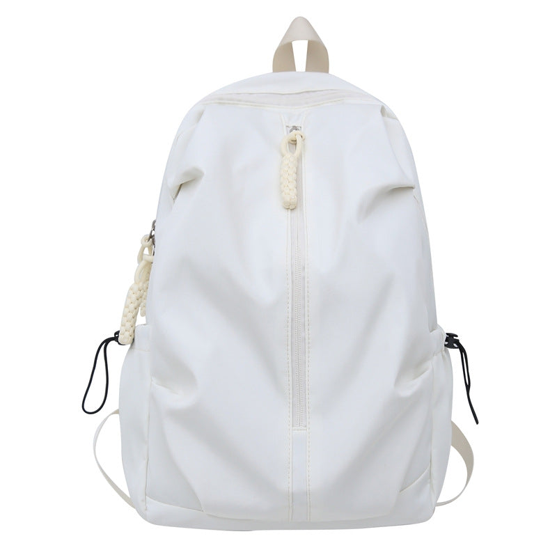 Women's Men's Schoolbag Simple Large Capacity Backpack Travel Daily Dual-Use Curved Shoulder Strap Design Waterproof and Hard-Wearing PVC Coating