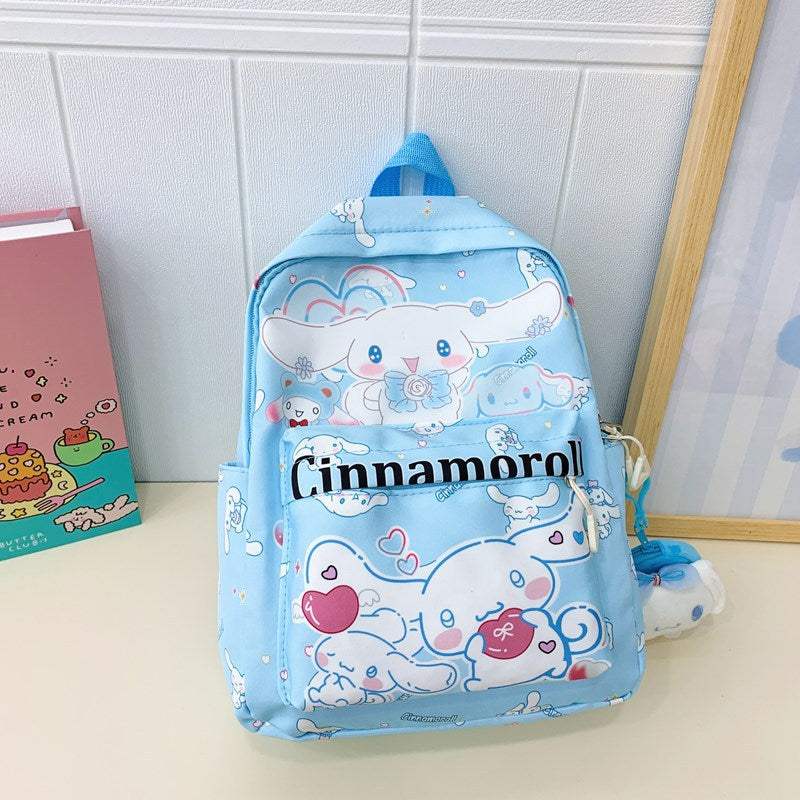 Fashion Children's Bags Cartoon Kindergarten Backpack Hello Kitty Cute Girl Portable All-Match Schoolbag