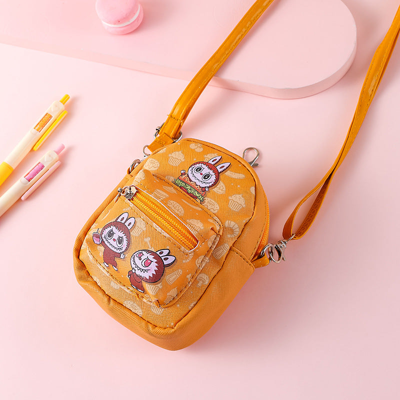 Coin Purse Ins Style Cute Girl Heart Student Minimalist Creative Zipper Small Bag Carry-on One-Shoulder Crossboby Bag