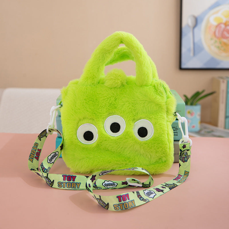 New Cartoon Cute SpongeBob Doll Crossbody Bag Cinnamoroll Babycinnamoroll Girl Plush Toy Bag
