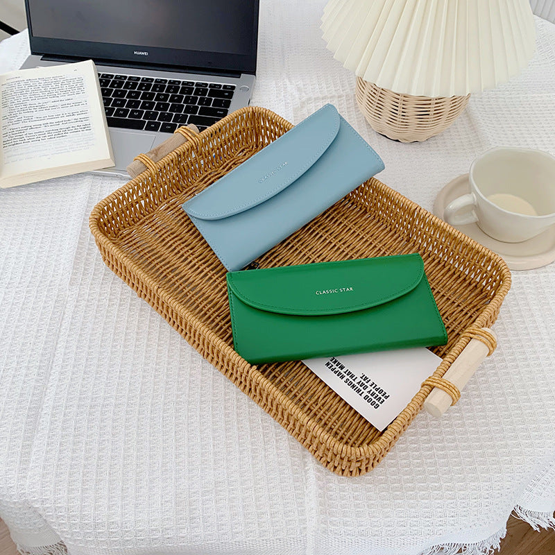 Elegant Long Wallet for Women with High Capacity, PU Leather Design, Anti-Theft & Lightweight, Perfect for Daily Use