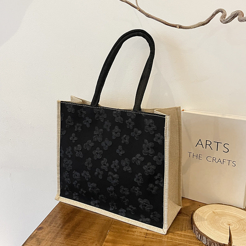 Bag Women's Bag Spring New Simple Fashion Large Capacity Totes Solid Color Casual Portable Shoulder Bag