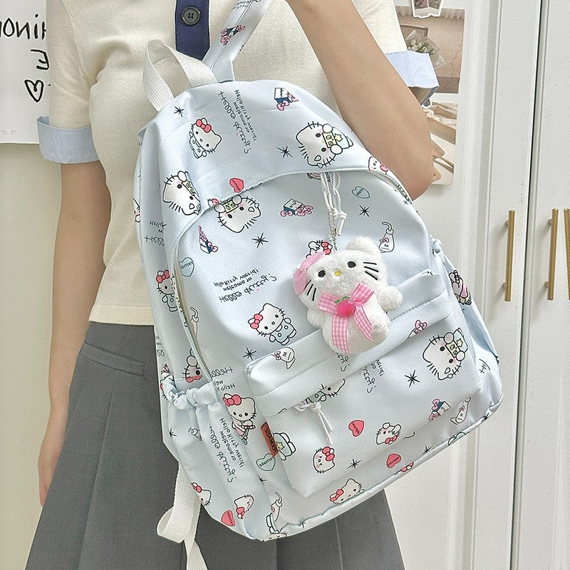 Women Backpack Cute Hello Kitty Cartoon Backpack Children Student School Bag