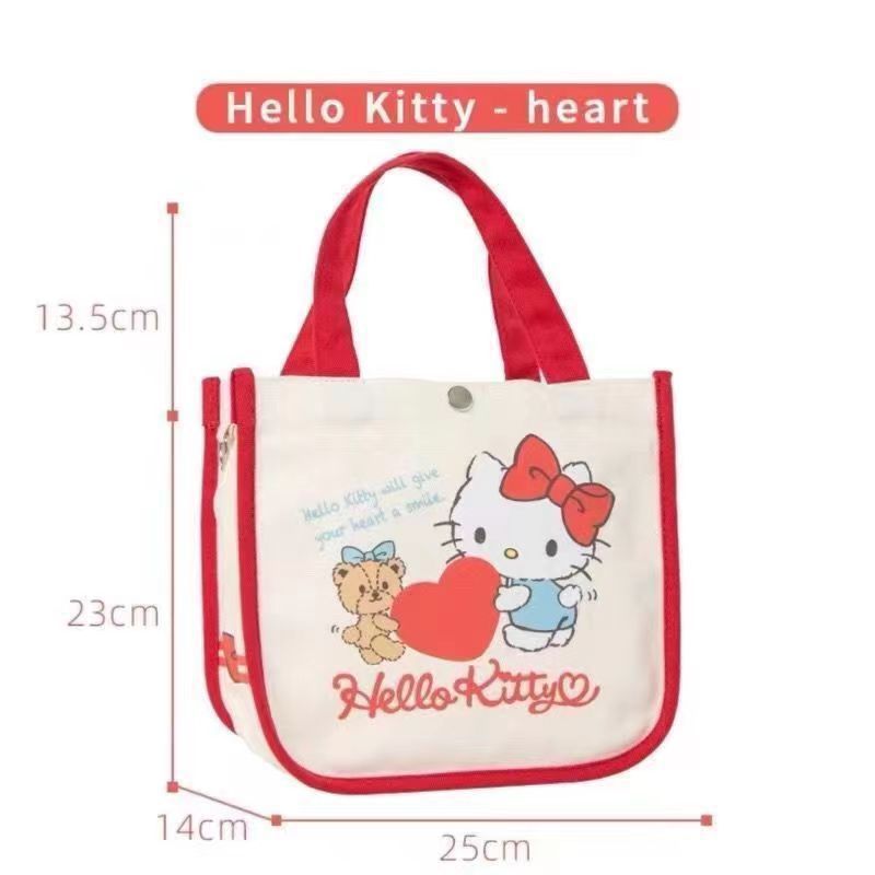 Women's Shoulder Bag Cute Hello Kitty Canvas Handbag
