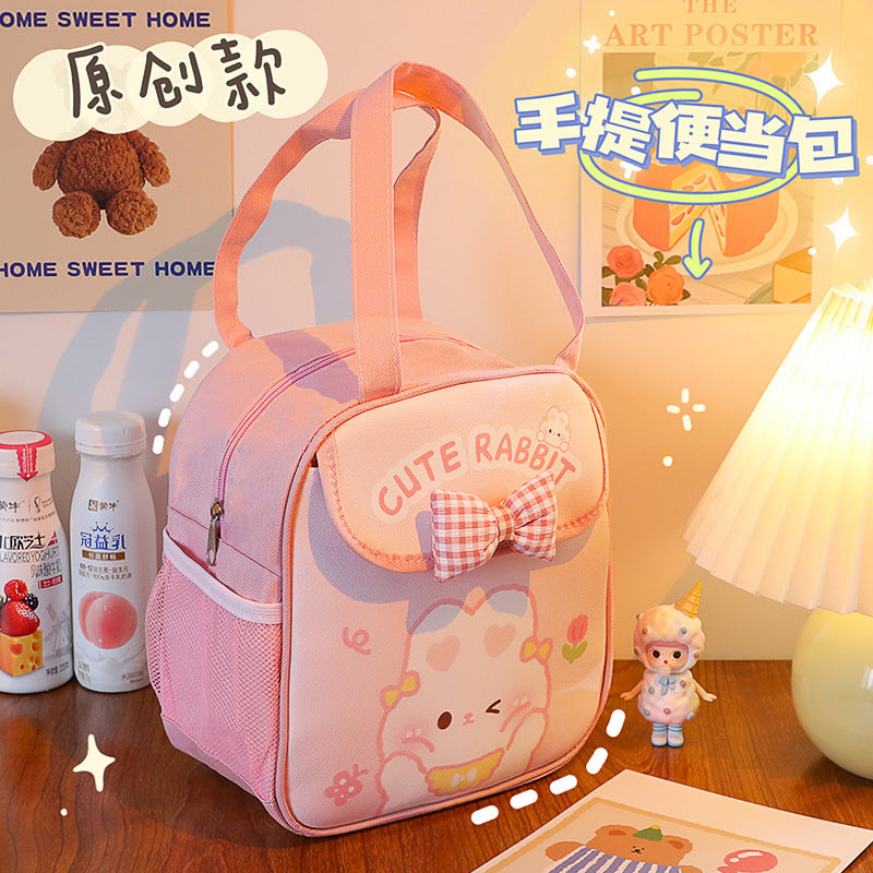 Large Capacity Lunch Box Bag Student Heat Preservation Lunch Bag Buggy Bag Thickened Aluminum Foil Lunch Bag Bag