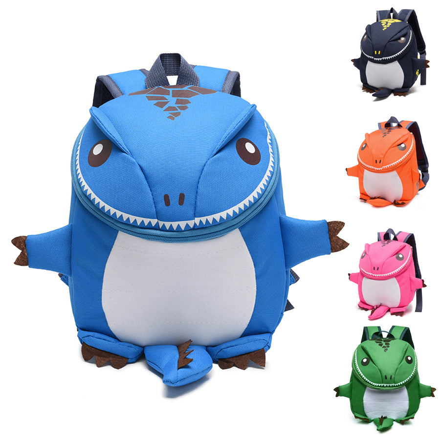 Cute Dinosaur Backpack for Kids Toddler School Bag Cartoon Design Anti-theft Lightweight Dual Shoulder Bag