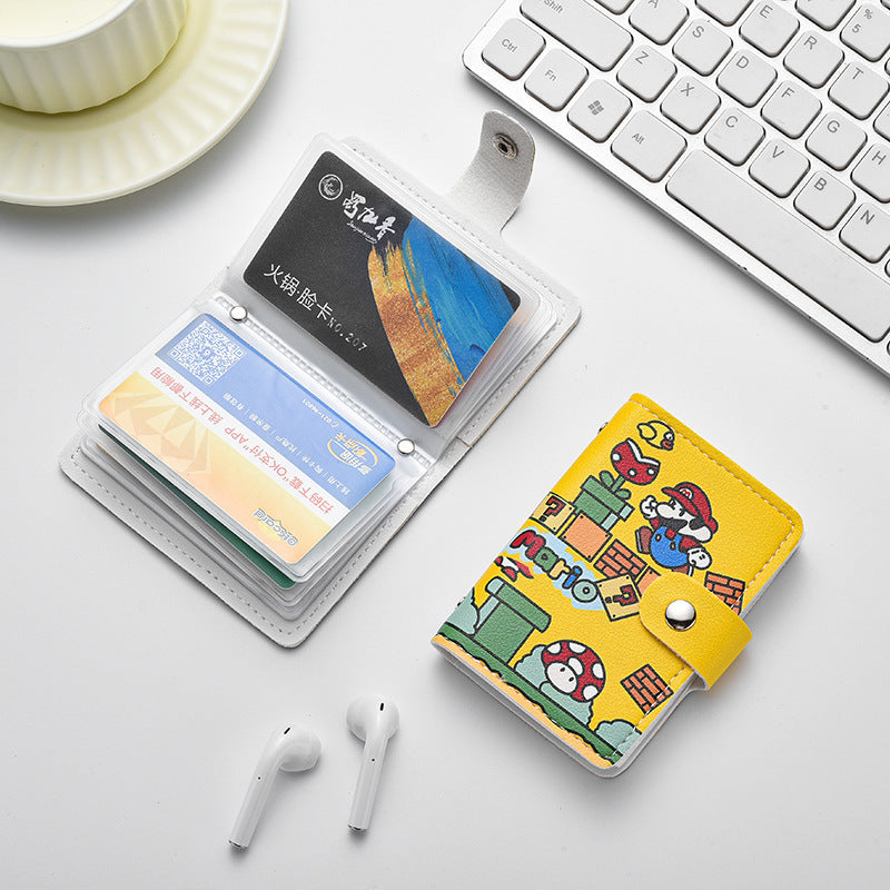 New Cartoon Cute Card Holder Large Capacity Multiple Card Slots Mini Small Cute Lady Anti-Degaussing Certificate Holder