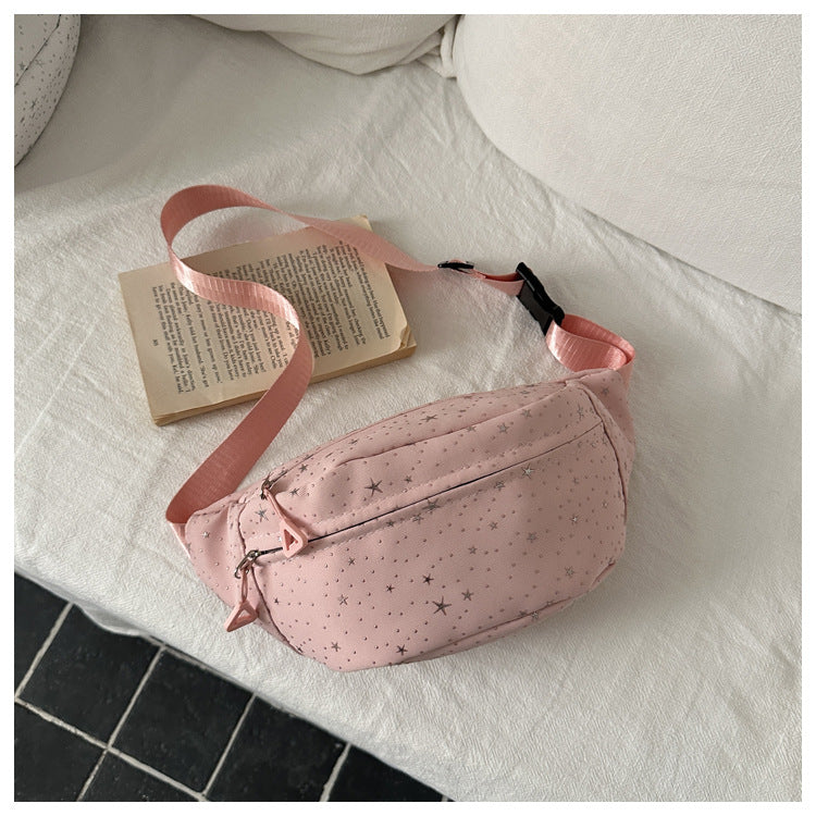 New Nylon Trendy Lightweight Simple XINGX Fresh Western Style Waist Bag Crossbody Shoulder Bag Chest Bag for Women