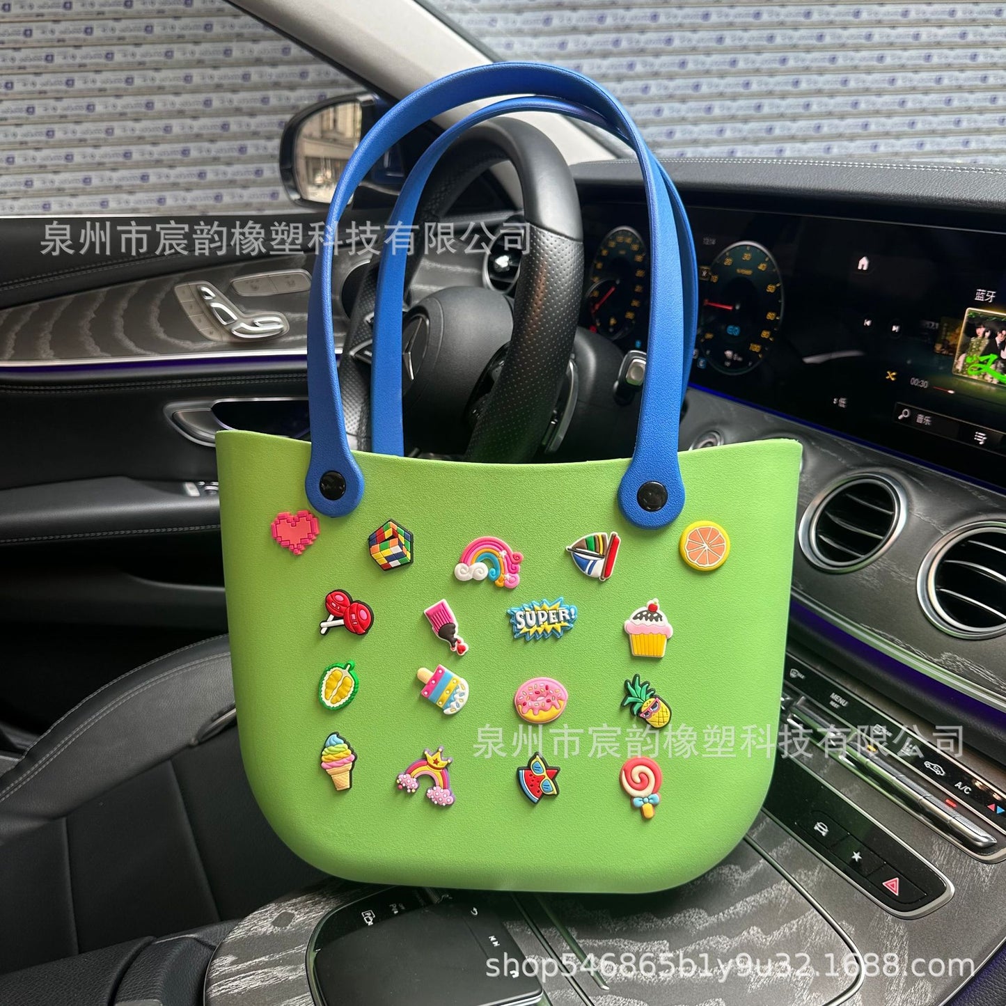 Hot Selling Beach Storage Bag Multi-Color Hole Basket Eva Bag Portable Basket Rubber