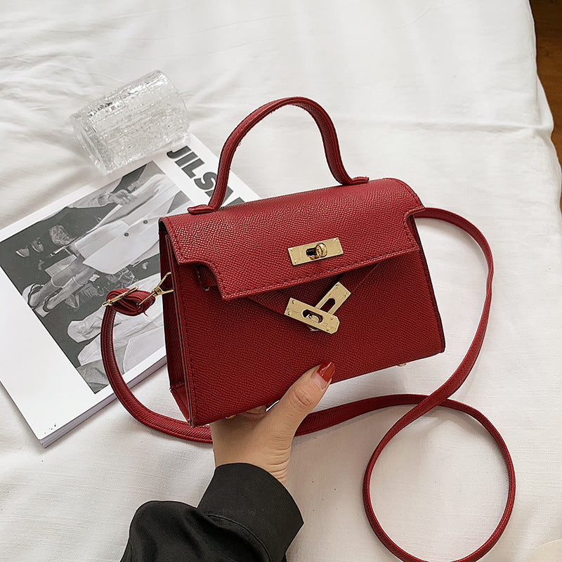 Handbag for Women Spring and Autumn New Twist Lock Fashion Trends Trendy Crossbody Bag