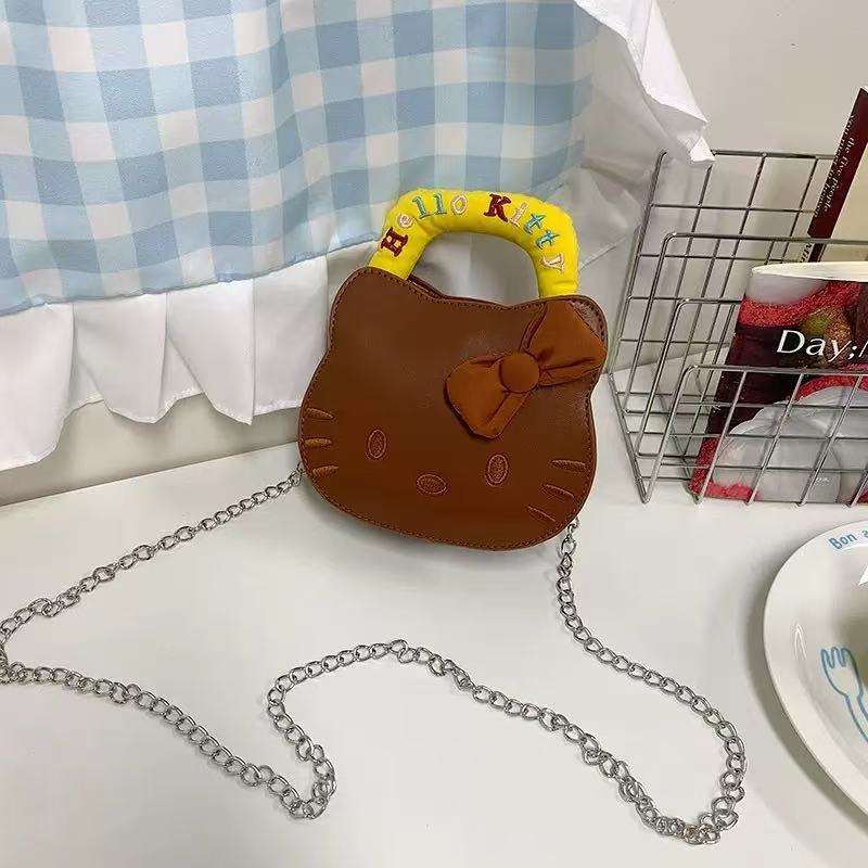 KT Mini Crossbody Bag New Cute Cartoon Design Daily Commuter Chain Bag