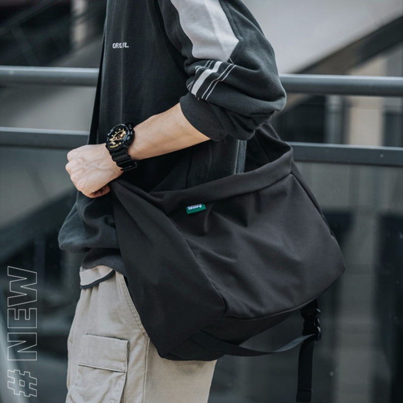 Shoulder Bag Japanese Style Trendy Casual All-Matching Crossbody Bag for Men School Bag