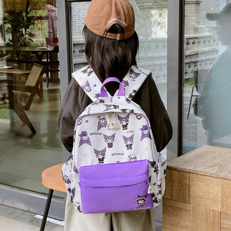 New Children's Schoolbag Kindergarten Cartoon Printed Clow M Backpack Cute Casual All-Match Backpack