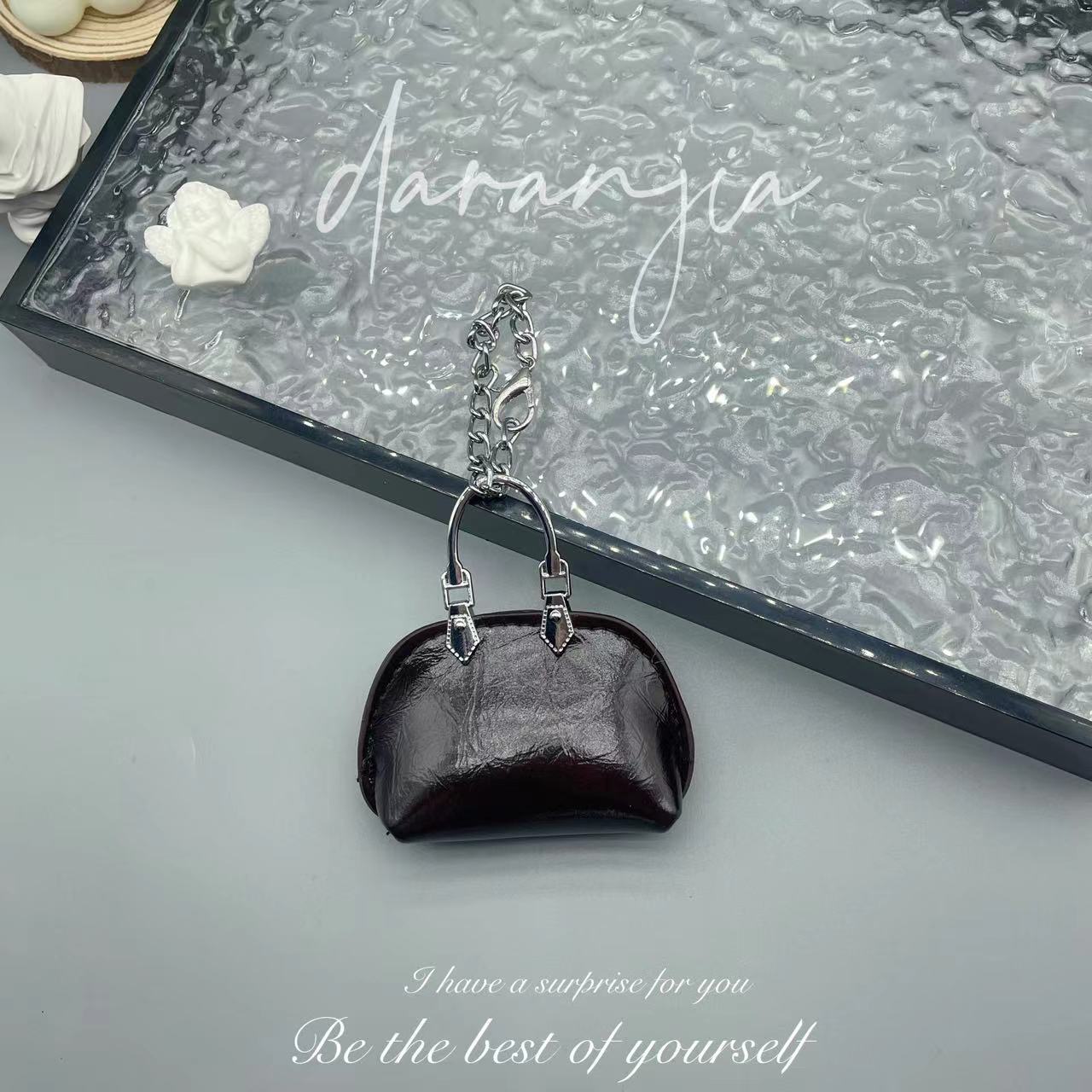 New Mini Small Bag Exquisite Handbag Pendant High-Grade Chain Little Shell Bag Keychain Exquisite Small Bag Ornaments
